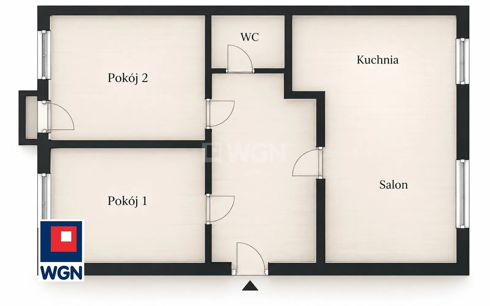 Mieszkanie na  wynajem Giżycko - WYNAJEM DŁUGOTERMINOWY | MIESZKANIE 47 m2 | 3 POKOJE | BALKON | GIŻYCKO, UL. OLSZTYŃSKA